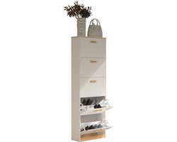 VCM schoenenkast, schoenenkast, smalle schoenenkast, schoenenkast voor in de hal, hoge schoenenkast, smalle schoenenkast, witte schoenenkast, zwarte schoenenkast, grijze schoenenkast, grote schoenenkast, schoenenopbergmeubel
