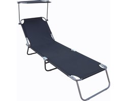 VCM Tuinligstoel Ligstoel Opvouwbaar balkonligstoel Dak Tuinligstoel Ligstoel Opvouwbaar balkonligstoel Dak