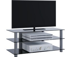 VCM TV meubel dressoir TV meubel TV plank aluminium glazen tafel Zumbo TV meubel dressoir TV meubel TV plank aluminium glazen tafel Zumbo