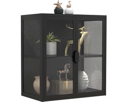 VCM VCM stalen wandvitrine wandvitrine glas wandvitrine glas 65x60x35 cm Floka S VCM stalen wandvitrine wandvitrine glas wandvitrine glas 65x60x35 cm Floka S