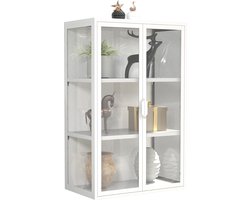 VCM VCM stalen wandvitrine wandvitrine glas wandvitrine glas 95x60x35 cm Floka L VCM stalen wandvitrine wandvitrine glas wandvitrine glas 95x60x35 cm Floka L