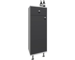 VCM vrijstaande badkamerkasten, badkamer vloerkast, vrijstaande badkamerkast, badkamermeubel, badkamer opberglades, smalle kast, badkamer ladekast, vrijstaande badkamer opbergmeubels, handdoekenrek