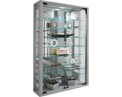 VCM Wandvitrinekast Hangende vitrinekast Vitrosa minispiegel van glas Wandvitrinekast Hangende vitrinekast Vitrosa minispiegel van glas