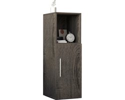 VCM zwarte nachtkastje, nachtkastje, nachtkastje voor slaapkamer, groot nachtkastje, nachtkastje met lades voor slaapkamer, nachtkastje met lades, nachtkastjes
