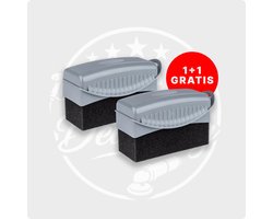 VCTparts® VCTdetailing Zachte Schuim Applicator – Gelijkmatige Aanbrenging van Wax, Glaze en Dressings Grijs [VCTdetailing™ - Detailing Producten - Detailen - Auto Wassen]