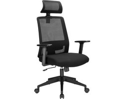 VDD - Bureaustoel - Ergonomische Bureaustoel - Bureaustoelen voor volwassenen - Bureaustoel Ergonomisch - Bureau Stoel - kantelbaar - zwart