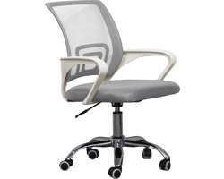 VDD Bureaustoel – grijs/wit – ergonomisch – hoogte verstelbaar
