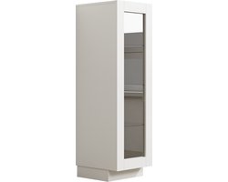 VDD Home - Vitrinekast - Vitrinekast met glas - Display Kast - 120 x 37 x 40 - Wit
