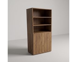 VDD – Kast – Boekenkast – Opbergkast – Push-to-close deurtjes – 70x40x146cm