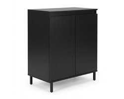 VDD - Kast - Opbergkast - Wand meubel - Dressoir - 70x40x82.5cm - Zwart
