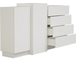 VDD - Kast - Wandkast - Dressoir - Ladekast - Wit - Modern