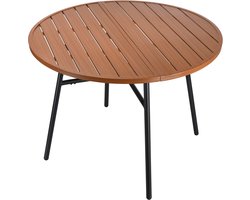 VDD – Tuintafel – Buitentafel – Ronde tafel – Aluminium – 100 x 73,5cm