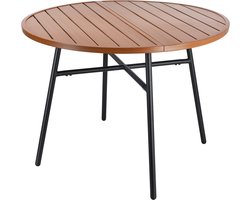VDD – Tuintafel – Buitentafel – Ronde tafel – Gecoat ijzer – 100 x 73,5cm