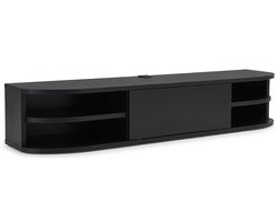 VDD - TV meubel - Media kast - Zwevende kast - Opbergmeubel - Media meubel - 140x23.5x20cm - Zwart