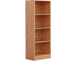 VDD – Vakkenkast – Vakkenkast Open – Wandkast – Vakkenkast Oak - Boekenkast - Boeken kast - Wand kast - Vakken kast - 50x30x130 cm
