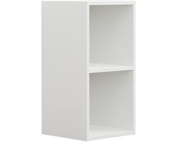 VDD – Vakkenkast – Wandkast – Vakkenkast Wit – Vakken Kast – Wandkastje – Wandkasten – Wandkasten Woonkamer – 2 Vakken - Wit