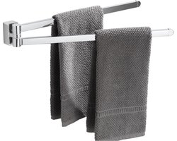 VDN Stainless Handdoekrek - Handdoekrek badkamer - Chroom - Handdoekhouder - Draaibaar - Hangend