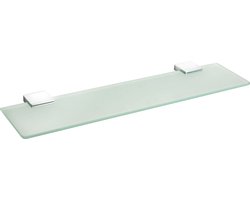 VDN Stainless Planchet - Planchet badkamer - Wandplank - Chroom - Glas - RVS - Hangend