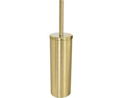 VDN Stainless Toiletborstel met houder - Toiletborstelhouder - Goud - Wc borstel met houder - RVS - Vrijstaand