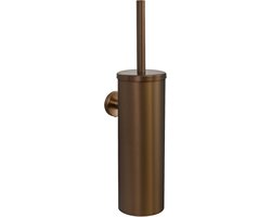 VDN Stainless Toiletborstel met houder - Toiletborstelhouder - Koper - Wc borstel met houder - RVS - Hangend