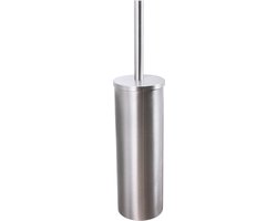 VDN Stainless Toiletborstel met houder - Toiletborstelhouder - Zilver - Wc borstel met houder - RVS - Vrijstaand