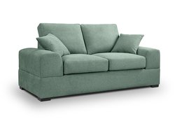 Veda 2-zits bank petrol | Moderne beige sofa in stevig textiel | Snelle levering