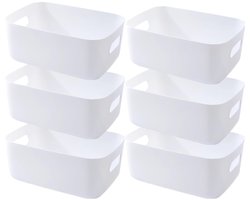 Veelkleurige Opbergdozen - Set van 3 - Hoogwaardig kunststof - 30x20x12 cm, 25x18x10 cm, 20x15x7 cm