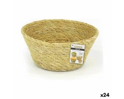 Veelzijdige mand Privilege Zeegras Cirkelvormig Rond 13 x 7 cm (24 Stuks)
