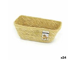 Veelzijdige mand Privilege Zeegras Rechthoekig 18 x 13 x 8 cm 18 x 11 x 8 cm (24 Stuks)