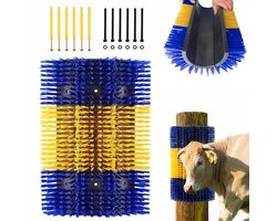 Veereinigingsborstel - Masserende reinigingsborstel - Houdt het haar schoon en verlicht jeuk - Geschikt voor paarden, runderen, varkens, herten, ezels, schapen