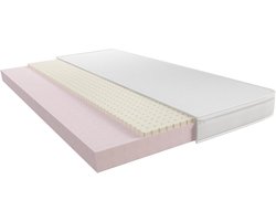 Veerkrachtig Matras - Latex Matras - Kinderslaap Comfort - Dubbelzijdig Ontwerp - 180x80 cm - Roze