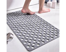 Veilige en Duurzame Anti-Slip Badmat van Milieuvriendelijk TPE – 75x43 cm – Grijs