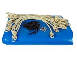 Veiligheids- en winterafdekking - UBBINK - Voor Ibbink houten zwembaden - 360 cm - Blauw