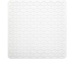 Veiligheidsmat voor Douche en Bad - Antislip PVC met Zuignappen - 55x55 cm Transparant