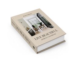 Velani | Decoratief Opbergboek Live Beautiful - Nep Boek Woonkamer - Magnetische Sluiting - Salontafel Decoratie - Coffee Table Book - Cadeau