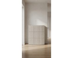 Veldio Luxe Schoenenkast met 3 Kleppen – Smalle Wand Schoenenrek voor 12 Paar – Modern Design Lamellen – Ruimtebesparend Halmeubel – Grijs Beige (Taupe) Ganeey