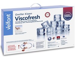 Velfont - Viscofresh - Verkoelend hoofdkussen - ergonomisch - traagschuim-  40x60cm
