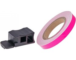 Velgenrand sticker - Wielstrip decoratie - Motor personaliseren - Absolute cult item - 7mm x 600cm - Roze