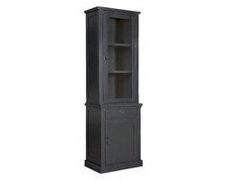 Velin Vitrinekast met 2 Deuren (Rechtsdraaiend) en 1 Lade – Ashford & Co