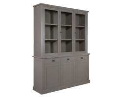 Velin Vitrinekast met 2x3 Deuren en 3 Laden – Ashford & Co