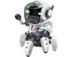 Velleman Robot bouwpakket, Tobbie II, micro:bit, programmeerbare robot voor kinderen, STEM-robotica, leren programmeren van speelgoed, cadeaus voor kinderen vanaf 14 jaar, elektronica experimenteerdoos, eenvoudige montage