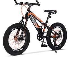 Velo Urban 20 Inch Kinder Mountainbike – 7-speed Shimano – Schijfremmen – Oranje & Zwart