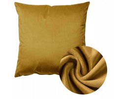 Velours Kussenhoes 40x40cm - Zacht & Elegant Donker Goud