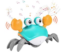 Velours Max® - Lopende & Dansende Krab - Baby - Toy - Peuter - Kind - Motoriek Speelgoed - Hond - Hondenspeelgoed - Hondenspeeltjes - Tummy Time - Fijne Motoriek - Speelgoed - Speelgoed 1 Jaar - Speelgoed 2 Jaar - Speelgoed 3 Jaar -Speelgoed 4 Jaar