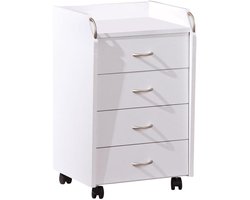 VELTRR® Ladenkastje - Ladeblok Bureau Organizer - Archiefkast - Wit
