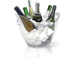 Veluw Horeca Wijnkoeler voor 6 flessen - Kunststof - Transparant - 35x27x(H)26cm