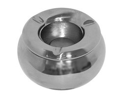 Veluw RVS terrasasbak / Asbak 11cm - Zilver - Asbakken voor buiten en terras - Tafelasbak