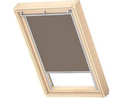 VELUX Origineel Verduisterend Rolgordijn (DKL), Zilveren Kozijn, MK04, Warm Grey