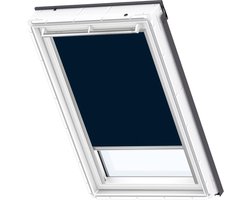 VELUX Origineel Verduisterend Rolgordijn (DKL), Zilveren Kozijn, S06, 606, 4, Donkerblauw