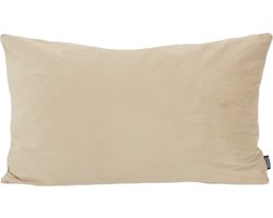 Velvet Beige Kussenhoes | Fluweel - Polyester | 30 x 50 cm